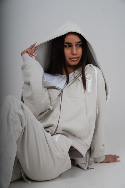 ONE OF A KIND HOODIE - BEIGE